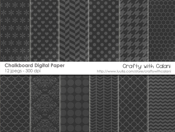 Chalkboard Digital Paper